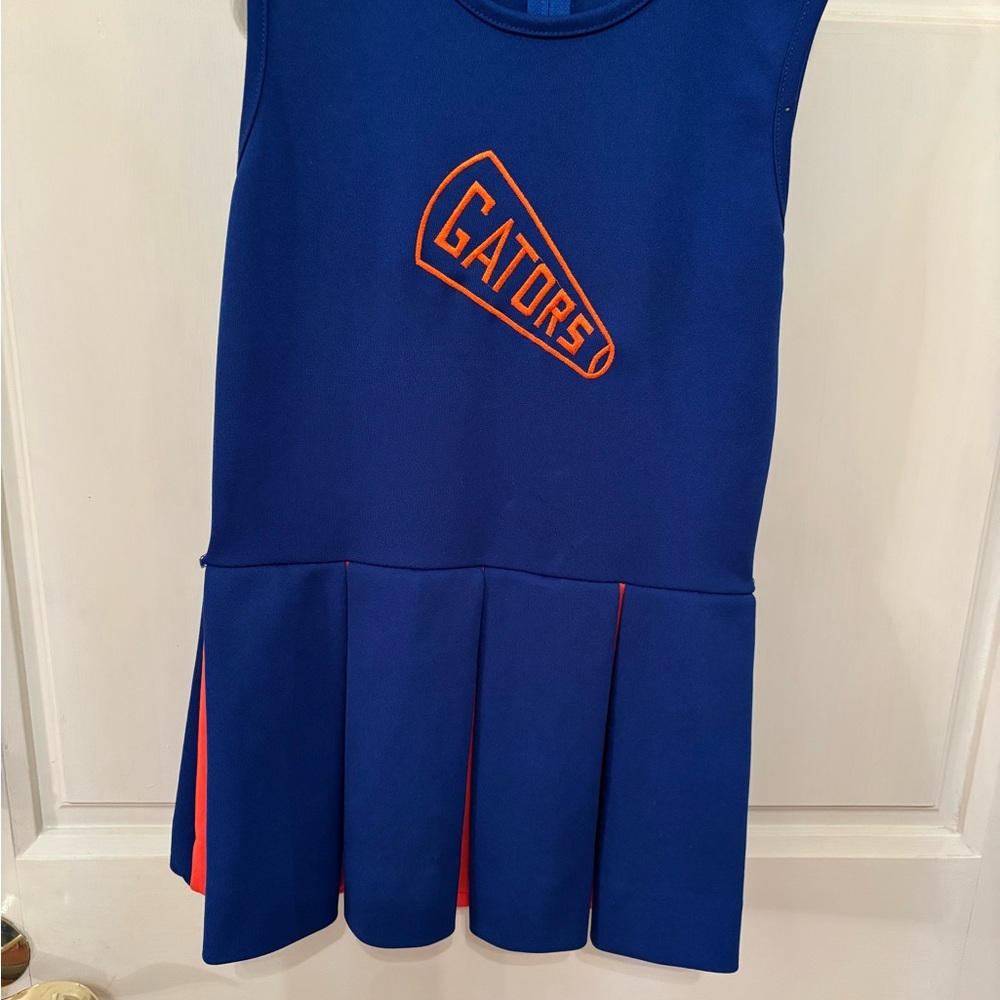 Kids Blue and Orange Cheerleader Costume size 10